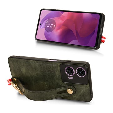 Motorola E14 / G04 / G24 skal med halsband, Ekol&auml;der i flera f&auml;rgen