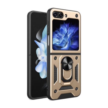 Galaxy Z Flip7 FE / Flip6 5G Armor skal, Guld