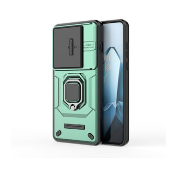 OnePlus 13 5G skal med greppring och kameraskydd, Gr&ouml;n