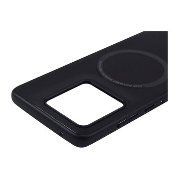 Motorola Edge 60 / 60 Fusion 5G texturerat MagSafe skal, Ekol&auml;der, Svart