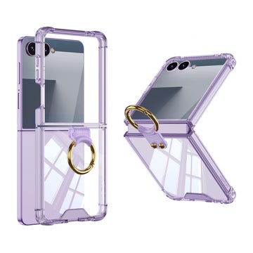 Galaxy Z Flip7 5G polykarbonatskal med greppring, Lila