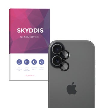 iPhone 17 Skyddis skydd, f&ouml;r bakre kamerorna, Svarta kanter