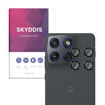 Motorola Edge 70 5G Skyddis skydd, f&ouml;r bakre kamerorna, Svarta kanter