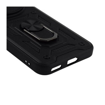 Honor Magic8 Lite 5G skal med greppring och kameraskydd, Svart