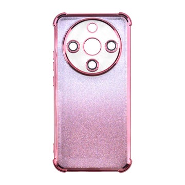 Honor Magic8 Lite 5G Glitter Bumper TPU-skal, Rosa