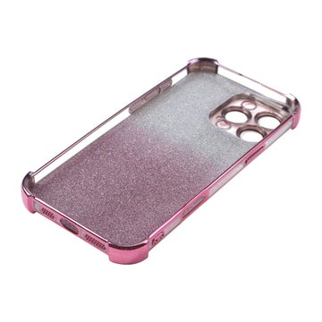 iPhone 16 Pro Max Glitter Bumper TPU-skal, Pink