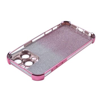 iPhone 16 Pro Max Glitter Bumper TPU-skal, Pink