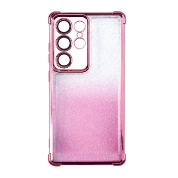 Galaxy S25 Ultra 5G Glitter Bumper TPU-skal, Pink