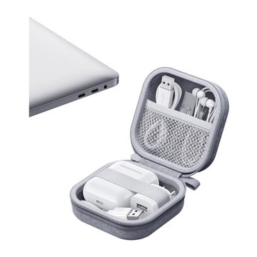 USAMS ZB351 -fodral f&ouml;r TWS h&ouml;rlurar, Gr&aring;