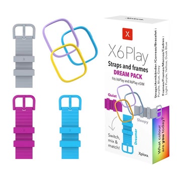 Original Xplora X6 Play Dream Pack armbandset, Pink/bl&aring;/gr&aring;