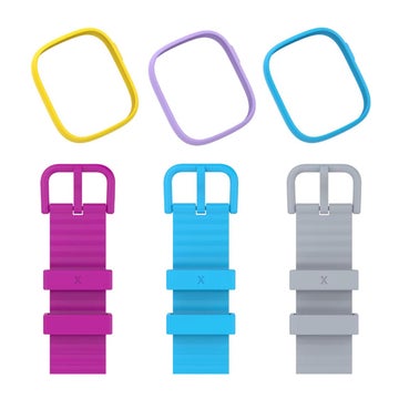 Original Xplora X6 Play Dream Pack armbandset, Pink/bl&aring;/gr&aring;