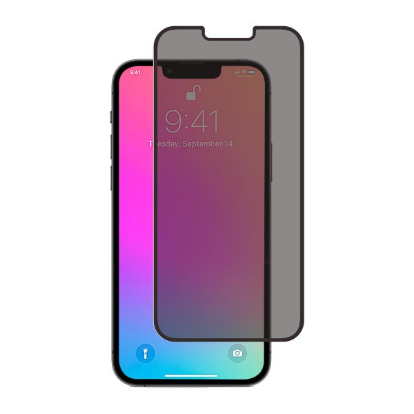 Screenor iPhone 13 / 13 Pro / 14 / 16e / 17e Premium-sk&auml;rmskydd, Privacy 360