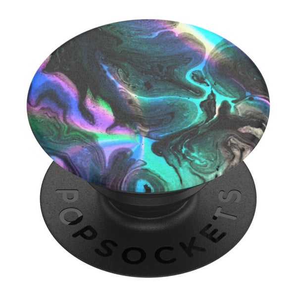 PopSockets PopGrip Avtagbart Grip med St&auml;llfunktion, Oil Agate