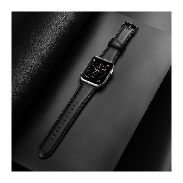 Apple Watch Series 42 / 44 / 45 / 46 / 49 mm Dux Ducis Business Band -armband, Svart