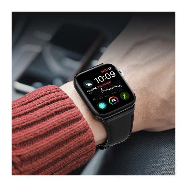 Apple Watch Series 42 / 44 / 45 / 46 / 49 mm Dux Ducis Business Band -armband, Svart