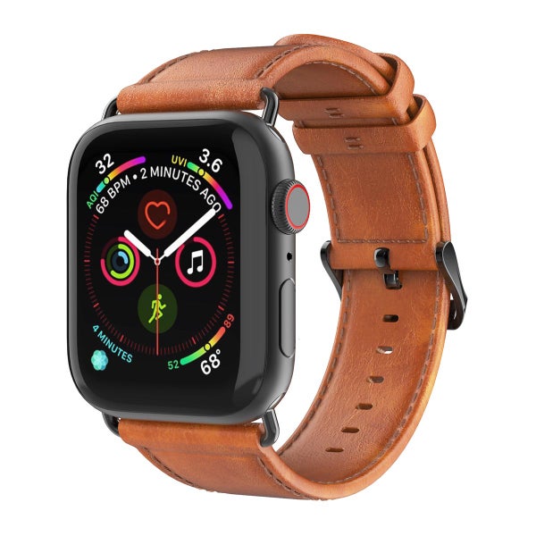 Apple Watch Series 42 / 44 / 45 / 46 / 49 mm Dux Ducis Business Band -armband, Ljusbrun