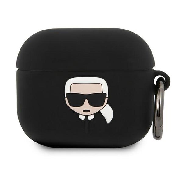 Karl Lagerfeld AirPods 3 (2021) Skal, Svart silikon - Ikonik Karl