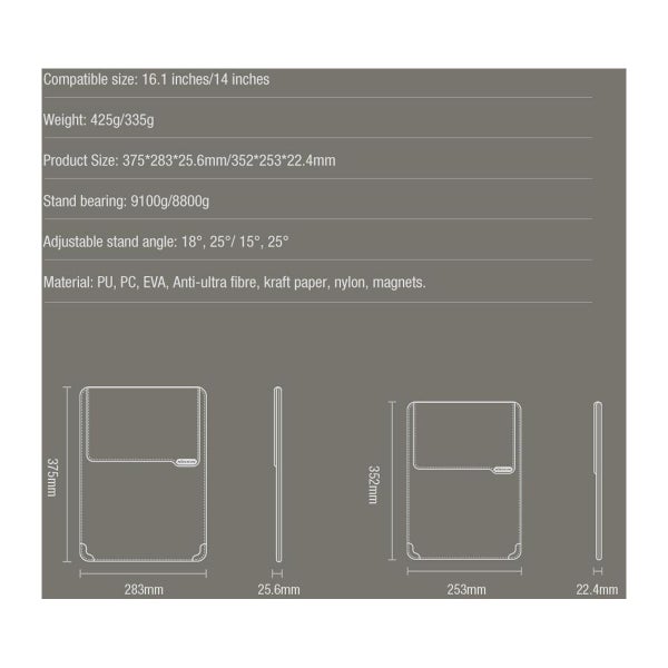 Nillkin Versatile Water Ripple Sleeve 14", Svart