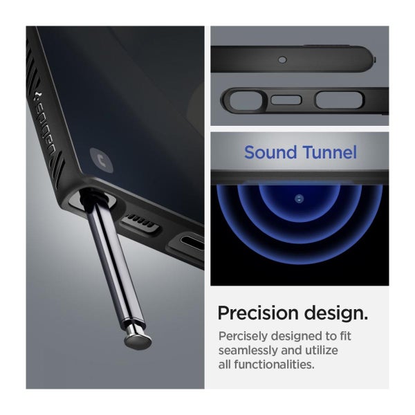 Spigen Liquid Air Samsung Galaxy S22 Ultra skal, Svart