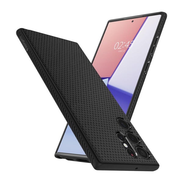 Spigen Liquid Air Samsung Galaxy S22 Ultra skal, Svart