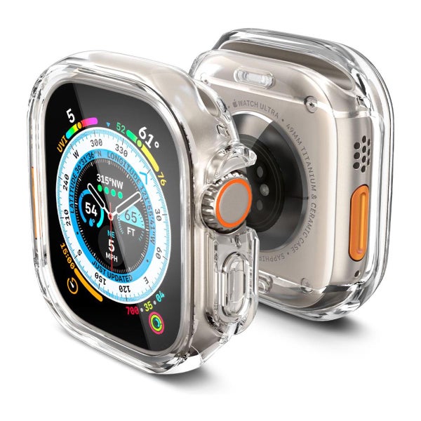 Spigen Ultra Hybrid Apple Watch Ultra skal, Transparent