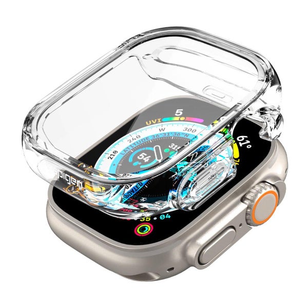 Spigen Ultra Hybrid Apple Watch Ultra skal, Transparent