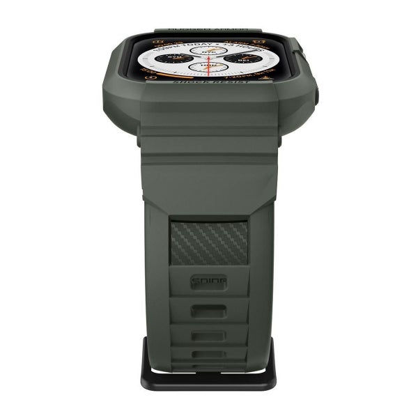 Spigen Rugged Armor Pro Apple Watch 44 mm skal med armband, Military Green