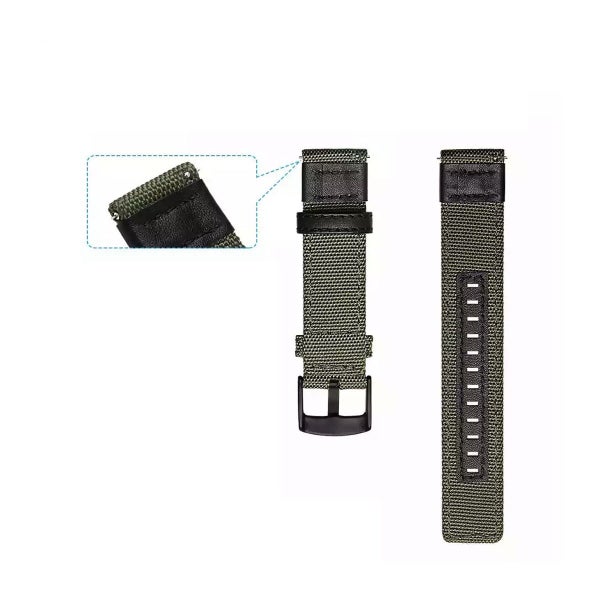 Nylonarmband (22 mm) f&ouml;r Huawei/Honor smartklocka, Military Green
