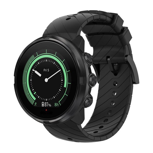 Universal silikonarmband f&ouml;r 24 mm smartklocka, Svart