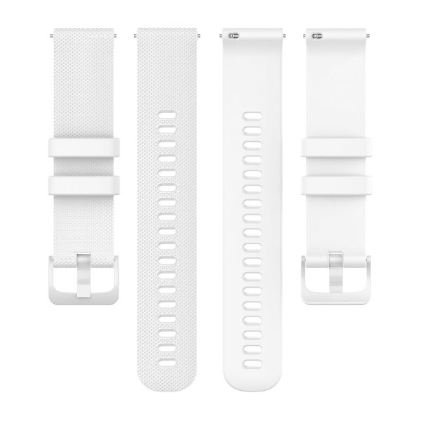 Silikonarmband (22 mm) f&ouml;r Garmin smartklocka, Vit