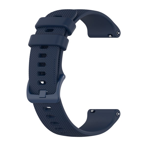 Silikonarmband (22 mm) f&ouml;r Garmin smartklocka, Navy Blue