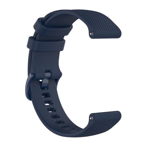 Silikonarmband (22 mm) f&ouml;r Garmin smartklocka, Navy Blue