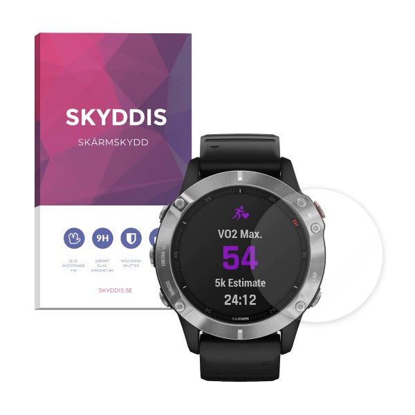 Garmin Fenix 6 / 6 Pro Skyddis sk&auml;rmskydd, klassiskt