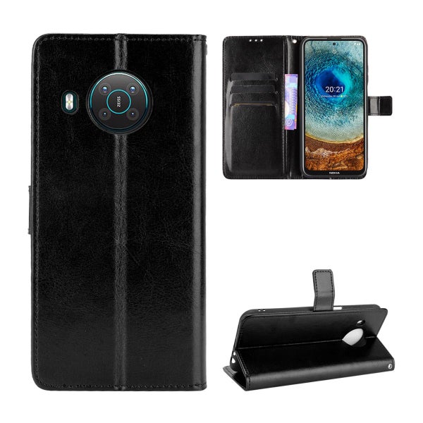 Nokia X10 / X20 Pl&aring;nboksfodral, ekol&auml;der i flera f&auml;rgalternativ