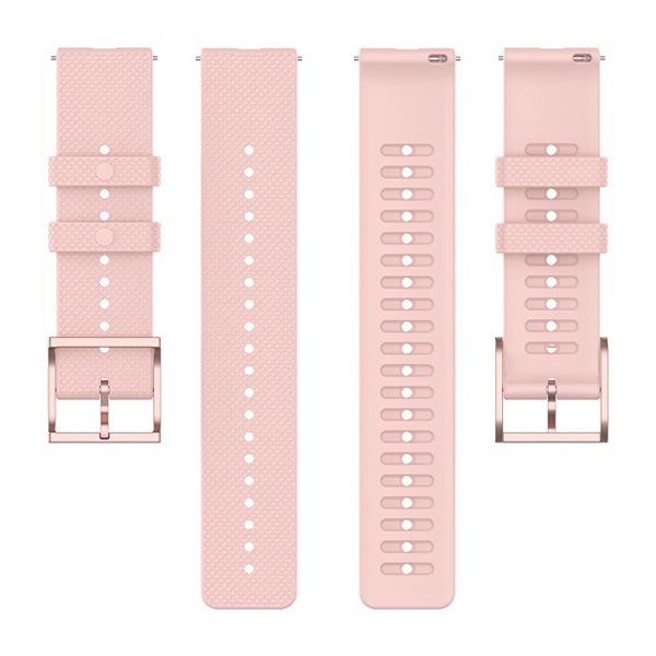 Silikonarmband (22 mm) f&ouml;r Polar smartklocka, Rosa