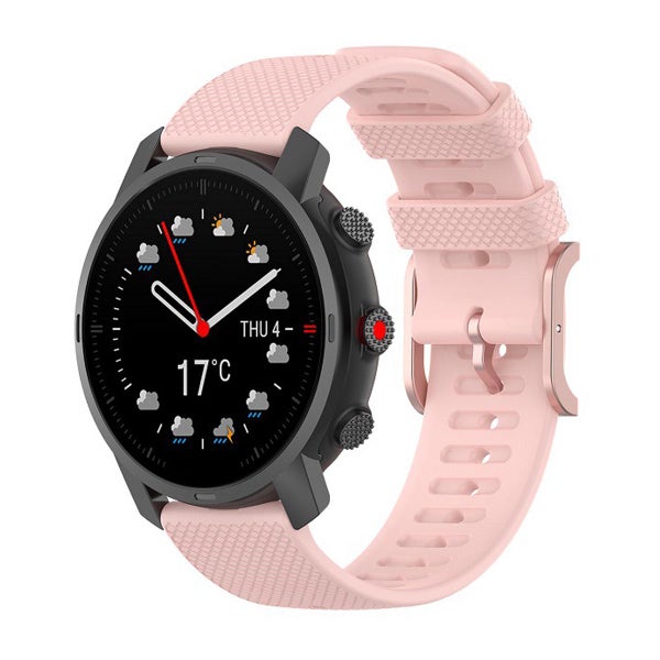 Silikonarmband (22 mm) f&ouml;r Polar smartklocka, Rosa