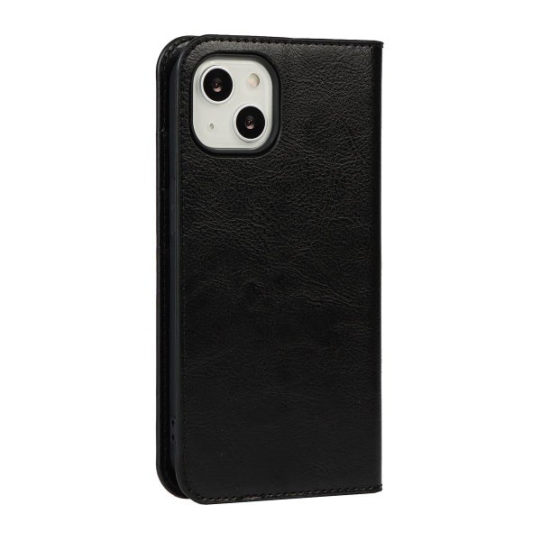 Apple iPhone 13 Mini Pl&aring;nboksfodral, l&auml;der i flera f&auml;rgalternativ