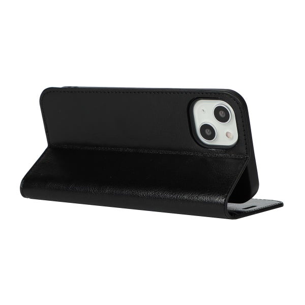 Apple iPhone 13 Mini Pl&aring;nboksfodral, l&auml;der i flera f&auml;rgalternativ