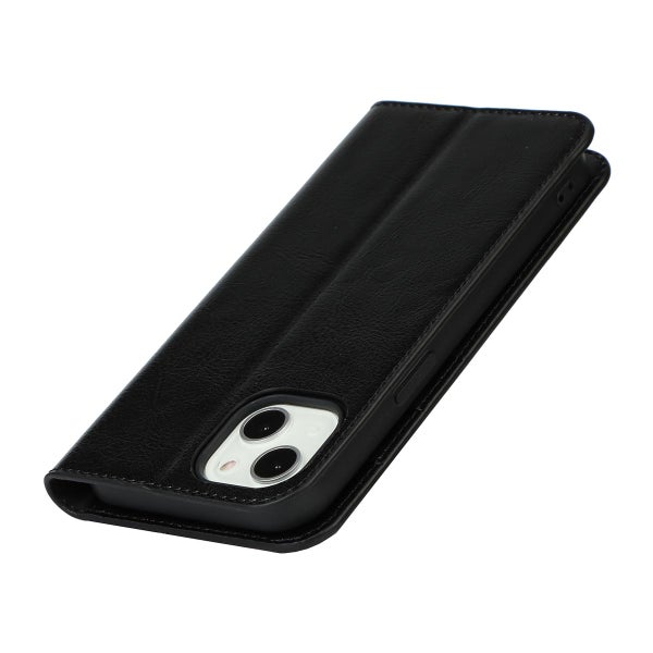 Apple iPhone 13 Mini Pl&aring;nboksfodral, l&auml;der i flera f&auml;rgalternativ