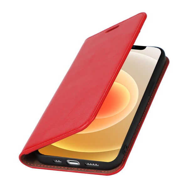 Apple iPhone 13 Mini Pl&aring;nboksfodral, l&auml;der i flera f&auml;rgalternativ