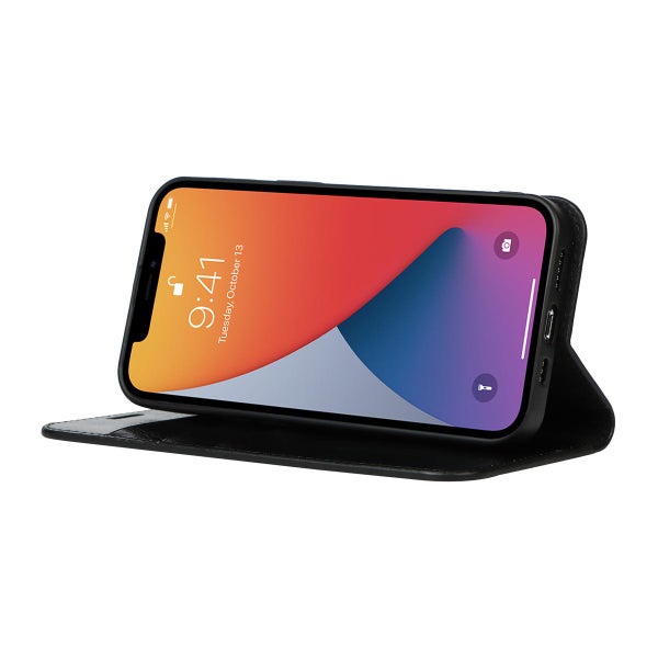 Apple iPhone 13 Pro Pl&aring;nboksfodral, l&auml;der i flera f&auml;rgalternativ