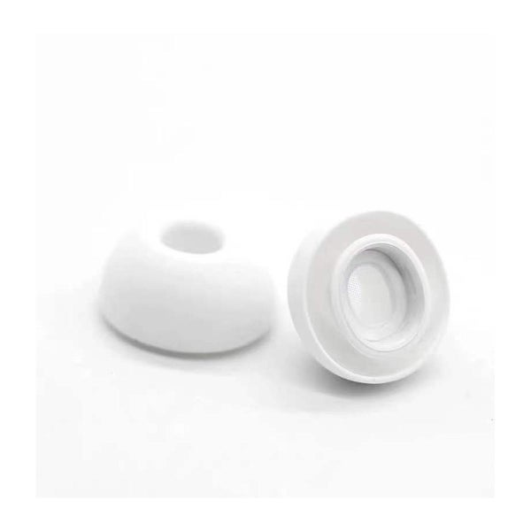 &Ouml;rontoppar till AirPods Pro / Pro 2, Stl. S, 2 par, Vit