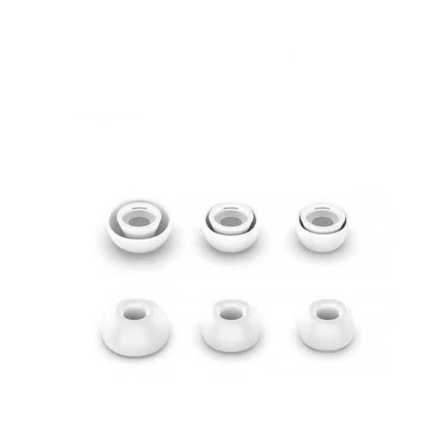 &Ouml;rontoppar till AirPods Pro / Pro 2, Stl. S, 2 par, Vit