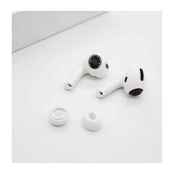 &Ouml;rontoppar till AirPods Pro / Pro 2, Stl. S, 2 par, Vit
