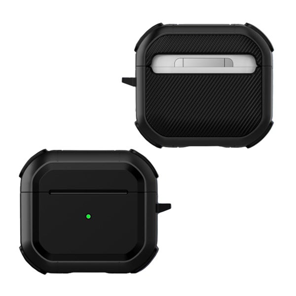 AirPods 3 (2021) Armor -skal f&ouml;r fodral, Svart