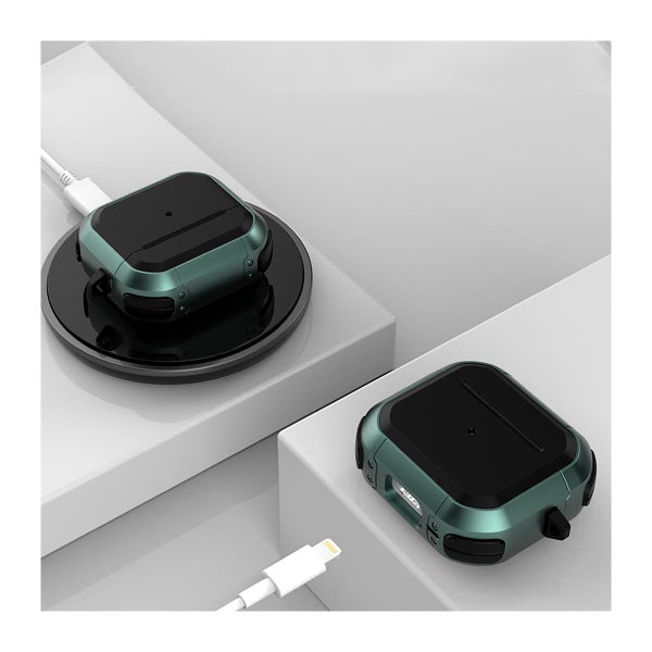 AirPods 3 (2021) Armor -skal f&ouml;r fodral, Svart