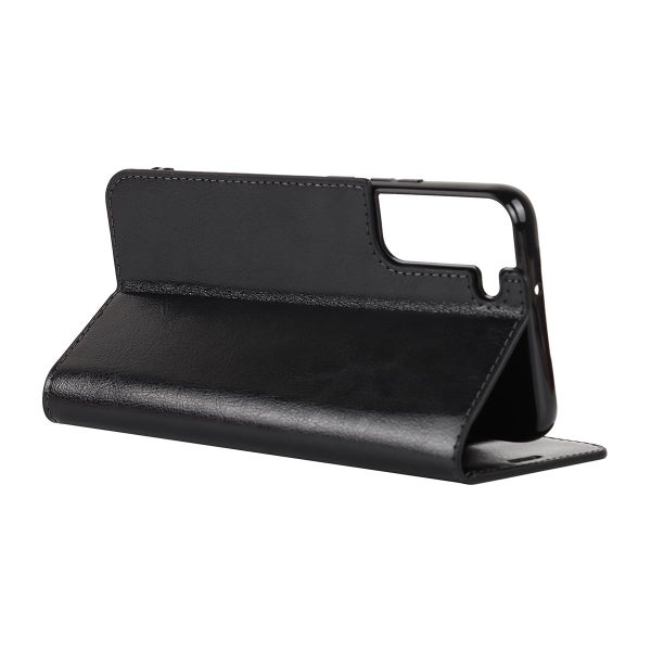 Samsung Galaxy S22 Pl&aring;nboksfodral, l&auml;der i flera f&auml;rgalternativ