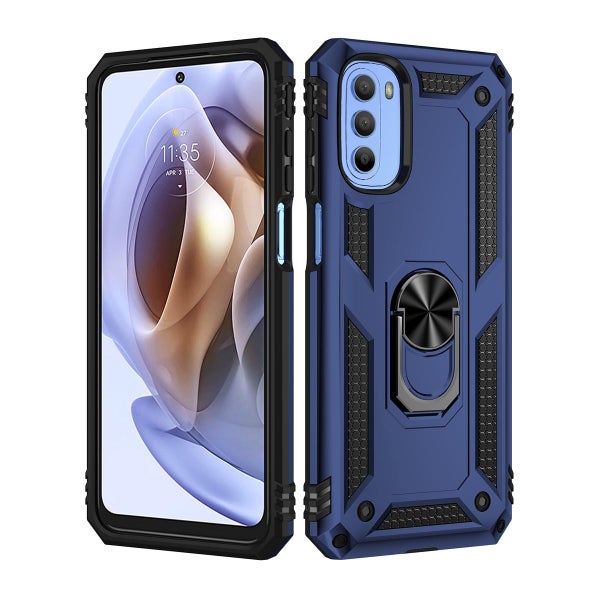 Motorola G31 / G41 skal med greppring, Bl&aring;