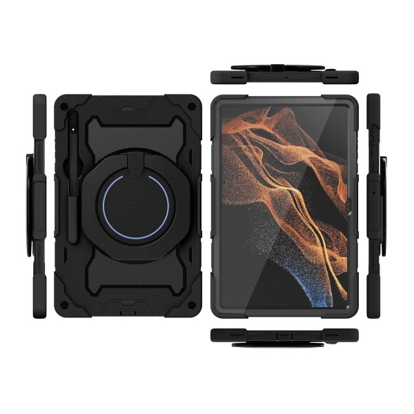 Galaxy Tab S8 Ultra Armor skal, Svart
