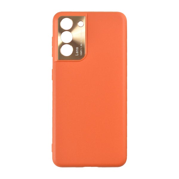 Samsung Galaxy S21 skal med kameraskydd, Orange